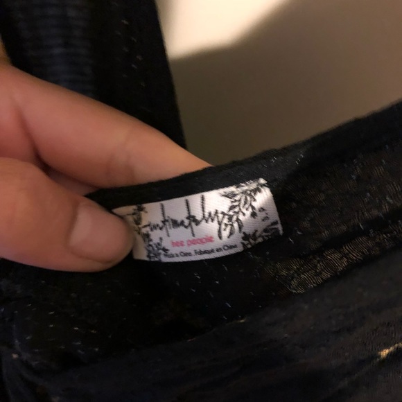 Free people Intimately black floral romper - Picture 5 of 7